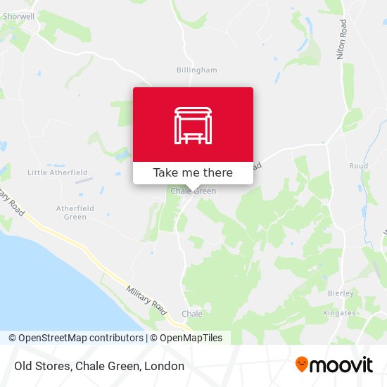 Old Stores, Chale Green map
