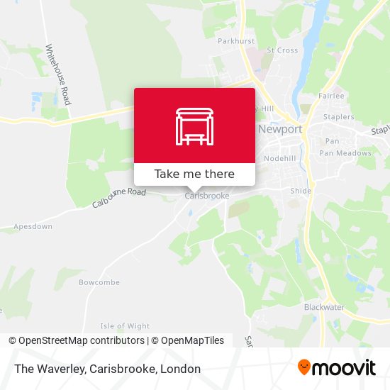 The Waverley, Carisbrooke map