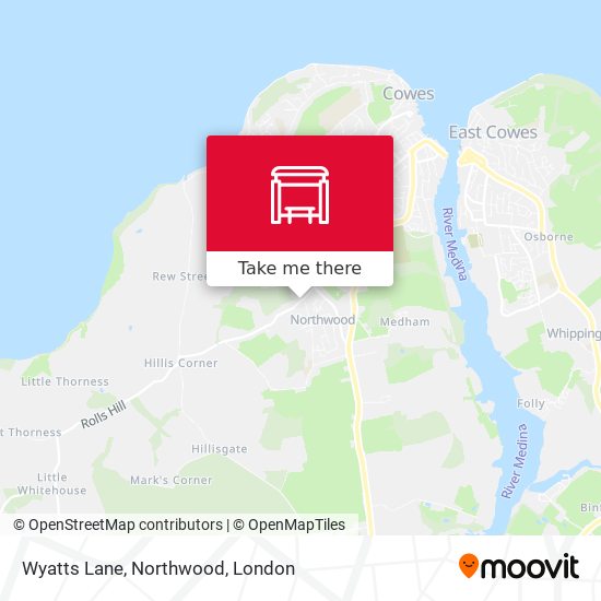Wyatts Lane, Northwood map