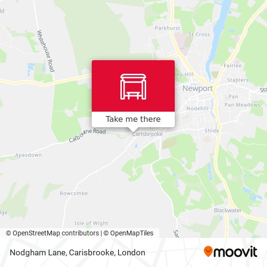 Nodgham Lane, Carisbrooke map