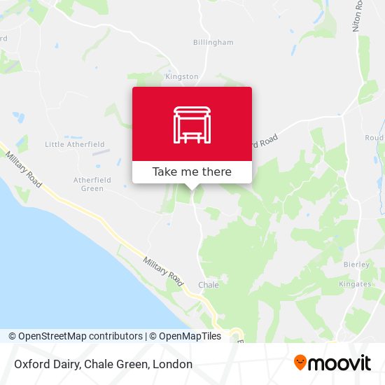 Oxford Dairy, Chale Green map