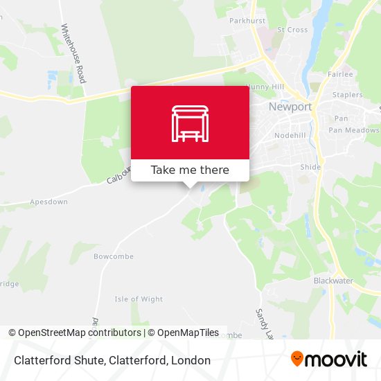 Clatterford Shute, Clatterford map