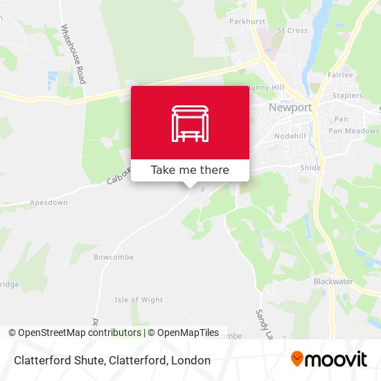 Clatterford Shute, Clatterford map