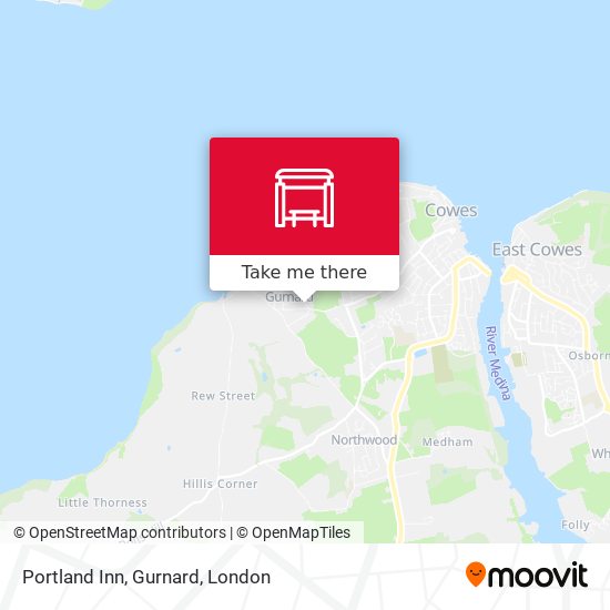 Portland Inn, Gurnard map