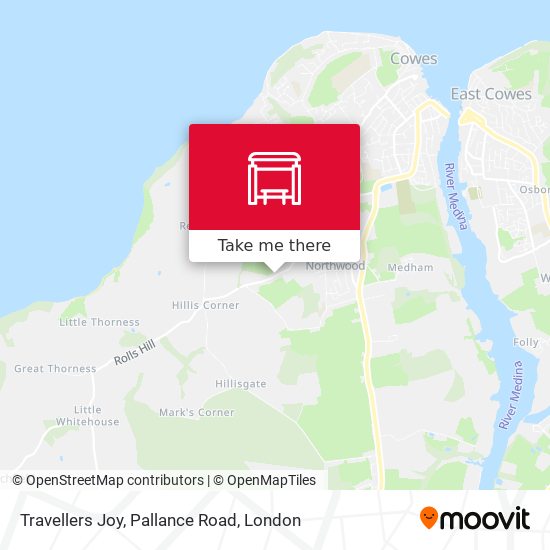 Travellers Joy, Pallance Road map