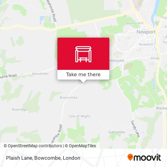 Plaish Lane, Bowcombe map