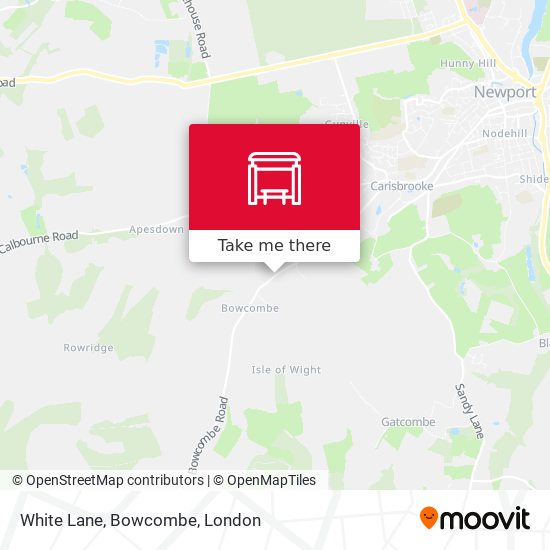 White Lane, Bowcombe map
