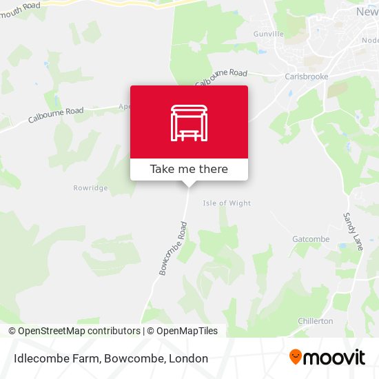 Idlecombe Farm, Bowcombe map