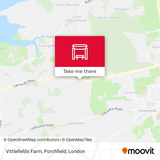 Vittlefields Farm, Porchfield map