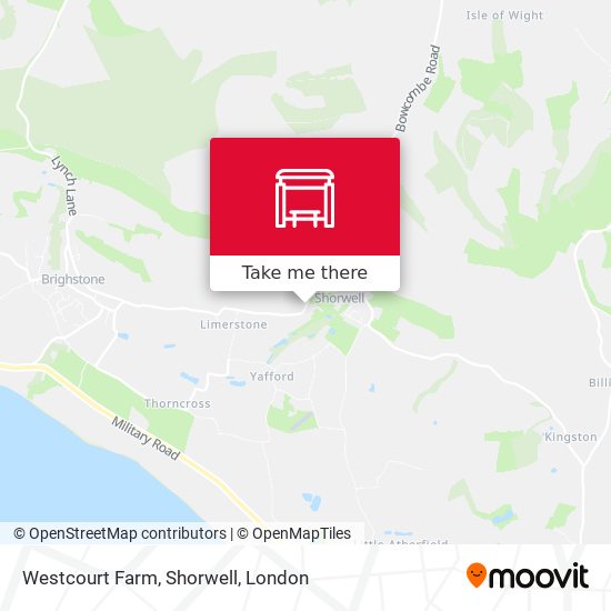 Westcourt Farm, Shorwell map