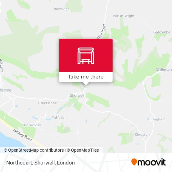 Northcourt, Shorwell map