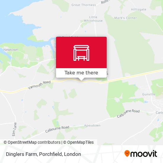 Dinglers Farm, Porchfield map