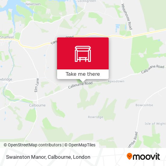 Swainston Manor, Calbourne map