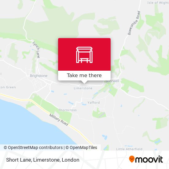 Short Lane, Limerstone map