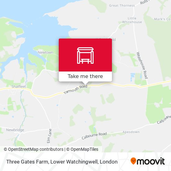 Three Gates Farm, Lower Watchingwell map