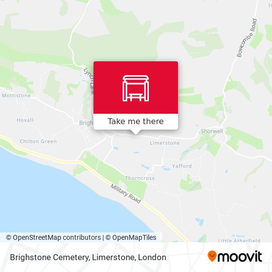 Brighstone Cemetery, Limerstone map