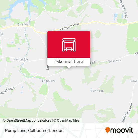 Pump Lane, Calbourne map