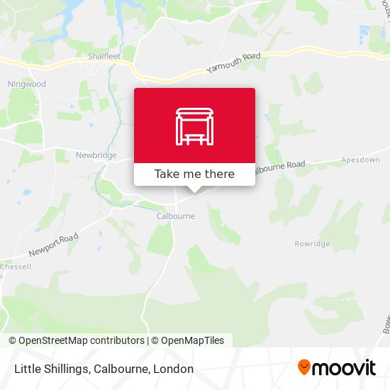 Little Shillings, Calbourne map