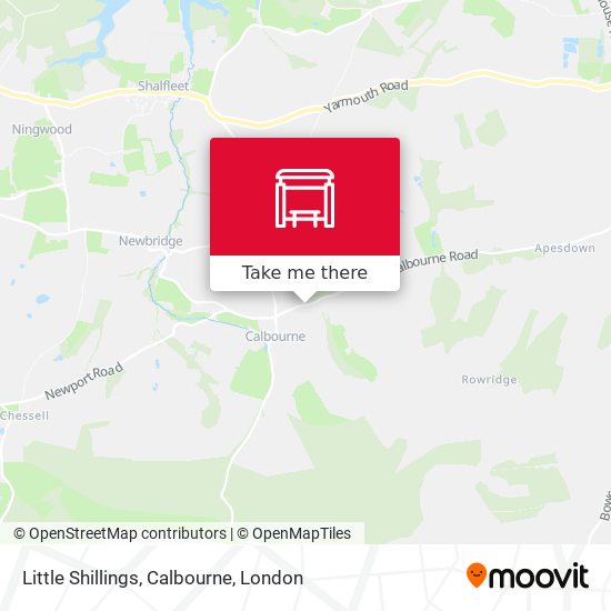 Little Shillings, Calbourne map