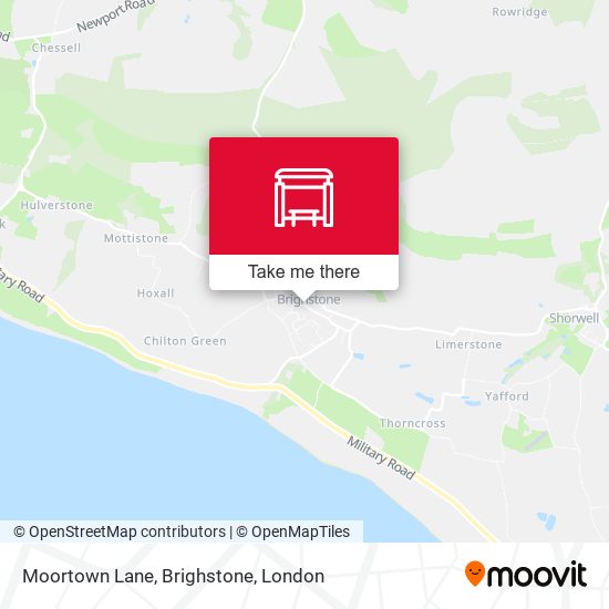 Moortown Lane, Brighstone map