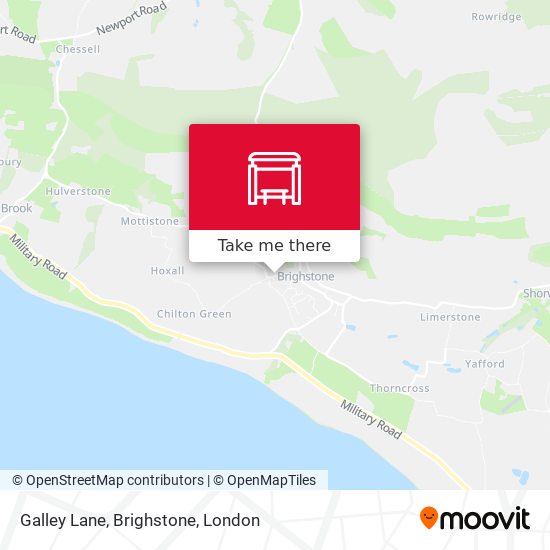 Galley Lane, Brighstone map
