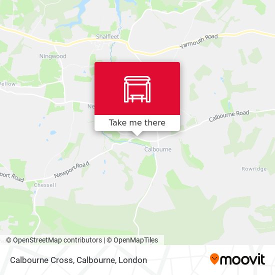 Calbourne Cross, Calbourne map
