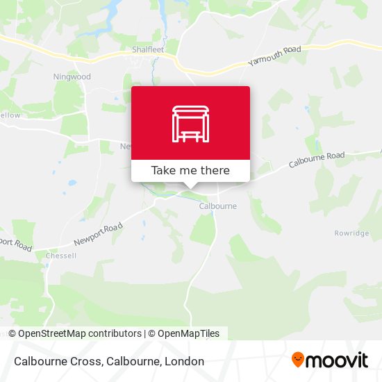 Calbourne Cross, Calbourne map