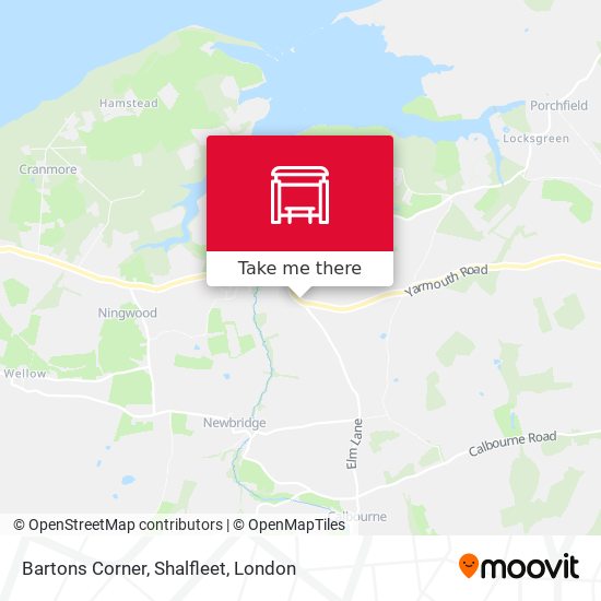 Bartons Corner, Shalfleet map
