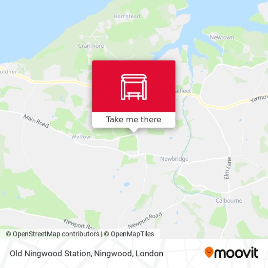 Old Ningwood Station, Ningwood map