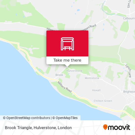 Brook Triangle, Hulverstone map
