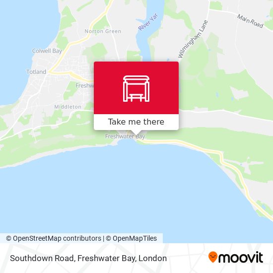 Southdown Road, Freshwater Bay map