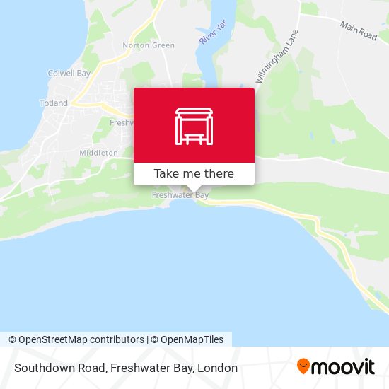 Southdown Road, Freshwater Bay map