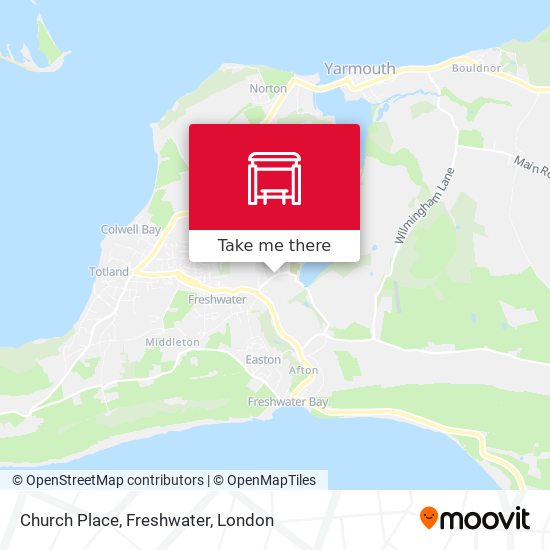 Church Place, Freshwater map