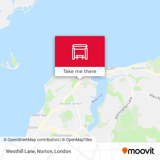 Westhill Lane, Norton map