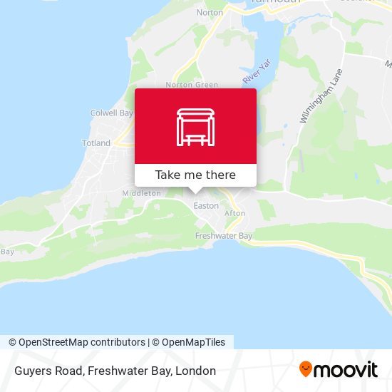 Guyers Road, Freshwater Bay map
