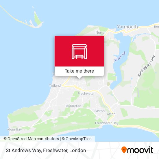 St Andrews Way, Freshwater map