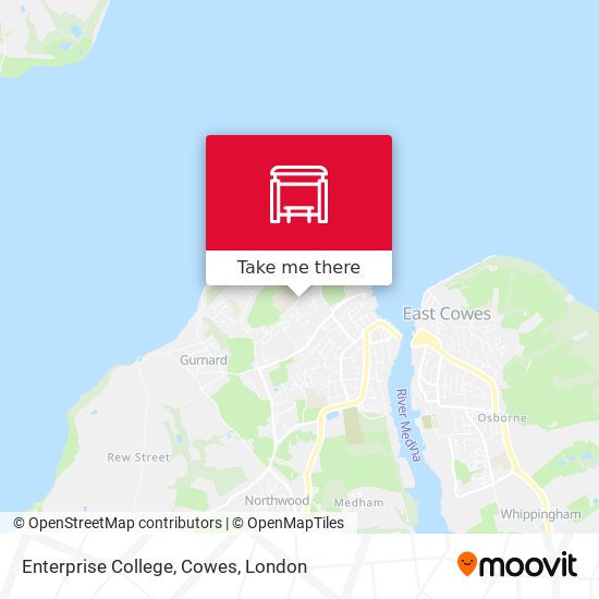 Enterprise College, Cowes map