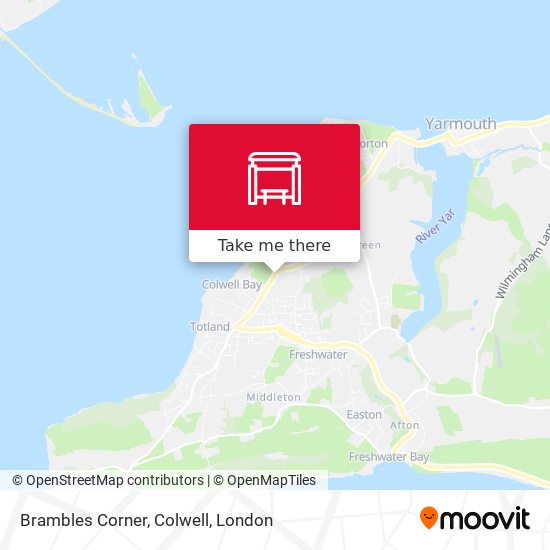 Brambles Corner, Colwell map