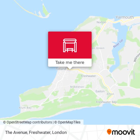 The Avenue, Freshwater map