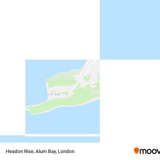 Headon Rise, Alum Bay map