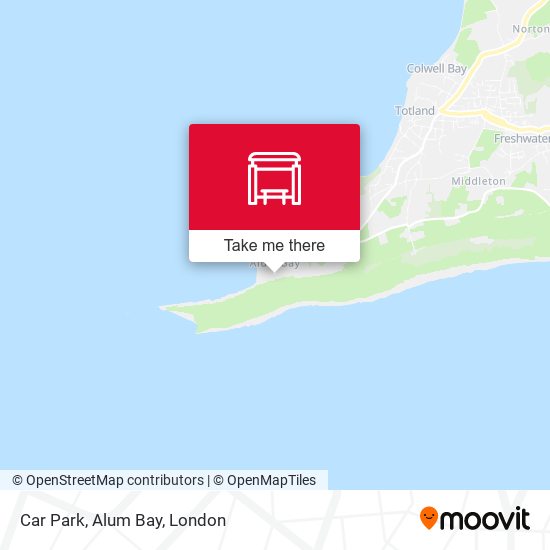 Car Park, Alum Bay map