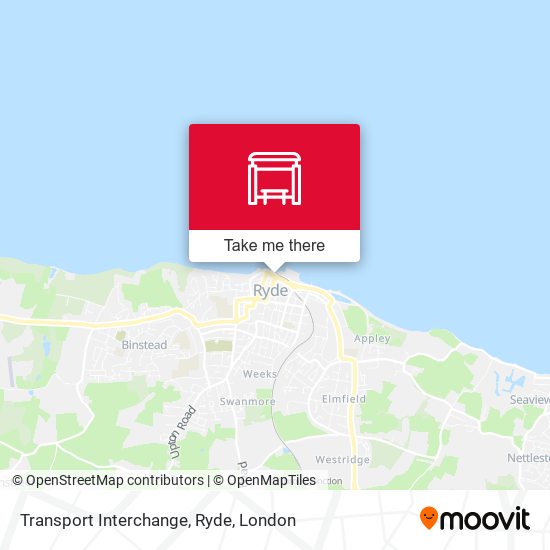Transport Interchange, Ryde map