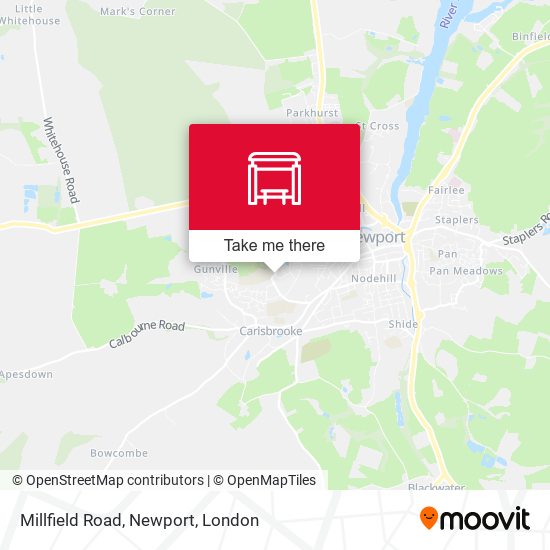 Millfield Road, Newport map