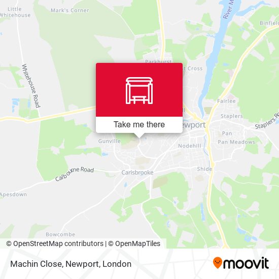 Machin Close, Newport map