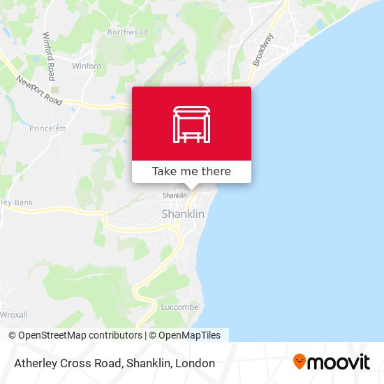 Atherley Cross Road, Shanklin map
