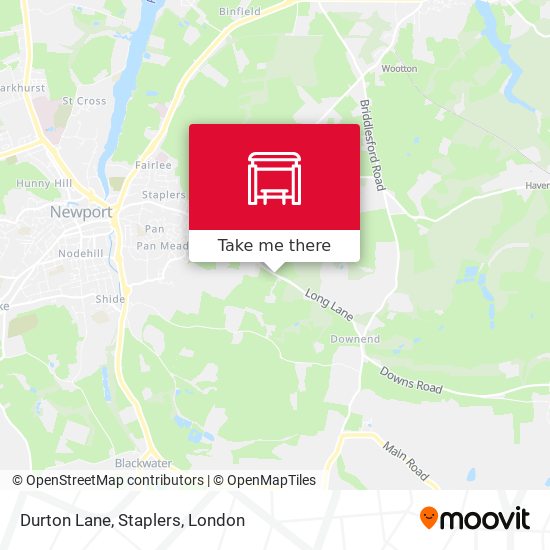 Durton Lane, Staplers map