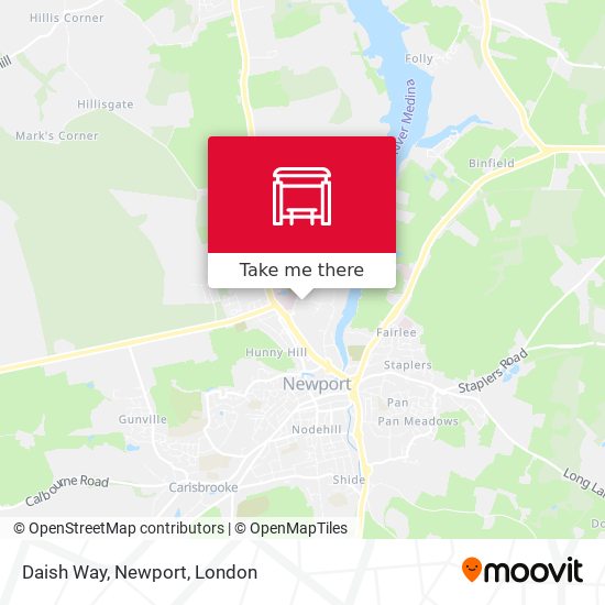 Daish Way, Newport map