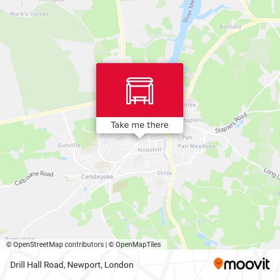 Drill Hall Road, Newport map