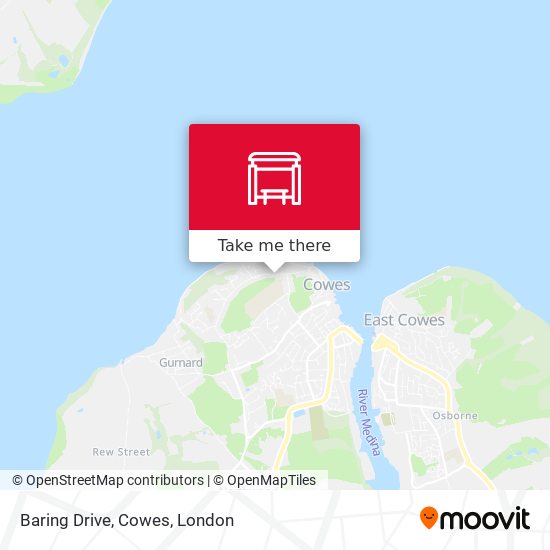 Baring Drive, Cowes map