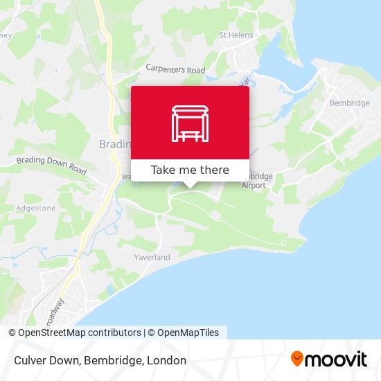 Culver Down, Bembridge map